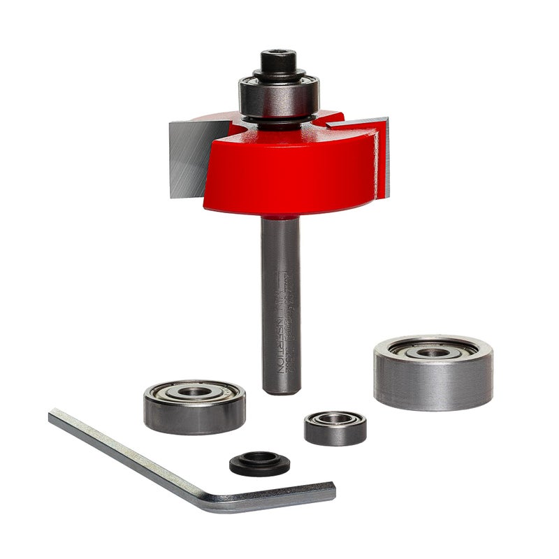 Freud 32-502 Multi-Rabbet Router Bit Set with 4 Bearings - 1/4" Shank - Image 1
