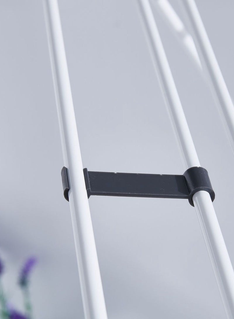 CEPILLO Lightweight Clothes Dryer Stand Rack, easy folding rack, Easy assemble and dissemble, Wings for indoor and outdoor, White/Black - Image 5