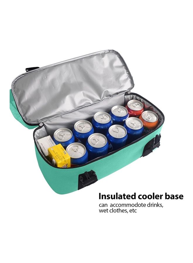 NIBEMINENT Mesh Beach Picnic Tote With Insulated Cooler Bag - Image 4