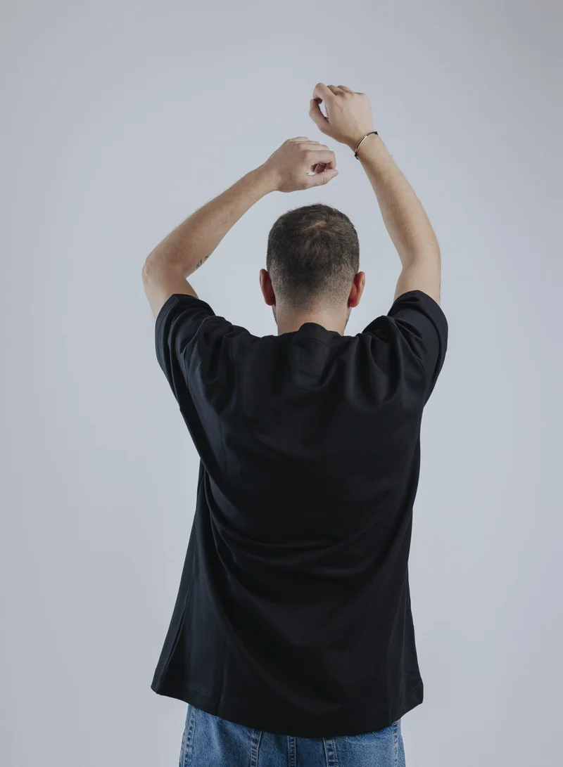 Snugface Snugface The Basic Oversized Tshirts, Black, SF15-4BLK, Size-M