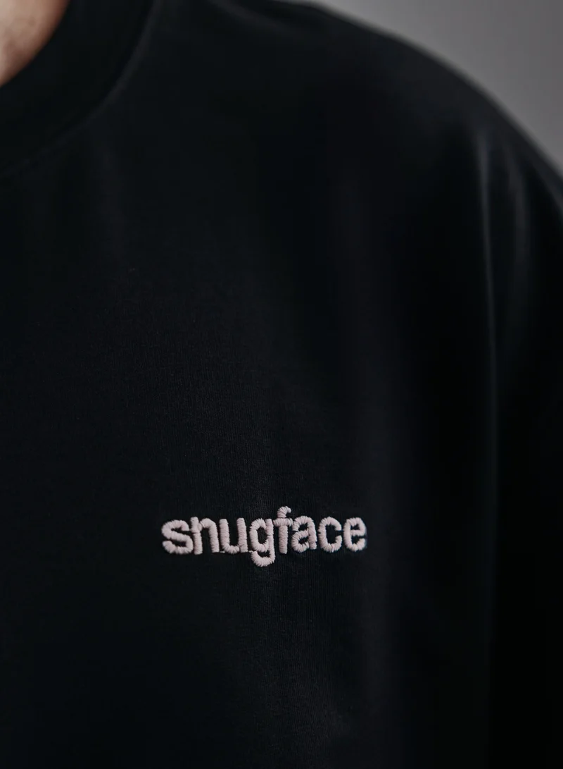 Snugface Snugface The Basic Oversized Tshirts, Black, SF15-4BLK, Size-M