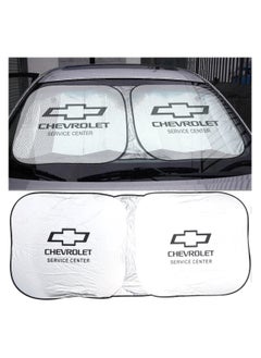 Chevrolet CHEVROLET Car Sunshade UV Rays and Heat Protector Sun Visor Foldable Keep Your Vehicle Cool Blocks UV Rays, Car Windshield Sunshade  - Image 3