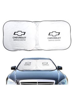 Chevrolet CHEVROLET Car Sunshade UV Rays and Heat Protector Sun Visor Foldable Keep Your Vehicle Cool Blocks UV Rays, Car Windshield Sunshade  - Image 1