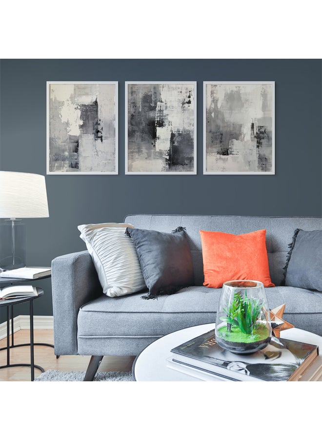 Art Decor Art Decor Framed Fine Art Set of 3 Abstract Vibrant Modern Print Wall Art Abstract Portrait Wall Décor for Gifting Bedroom Office Living Room and Home and Home Décor  - Image 3