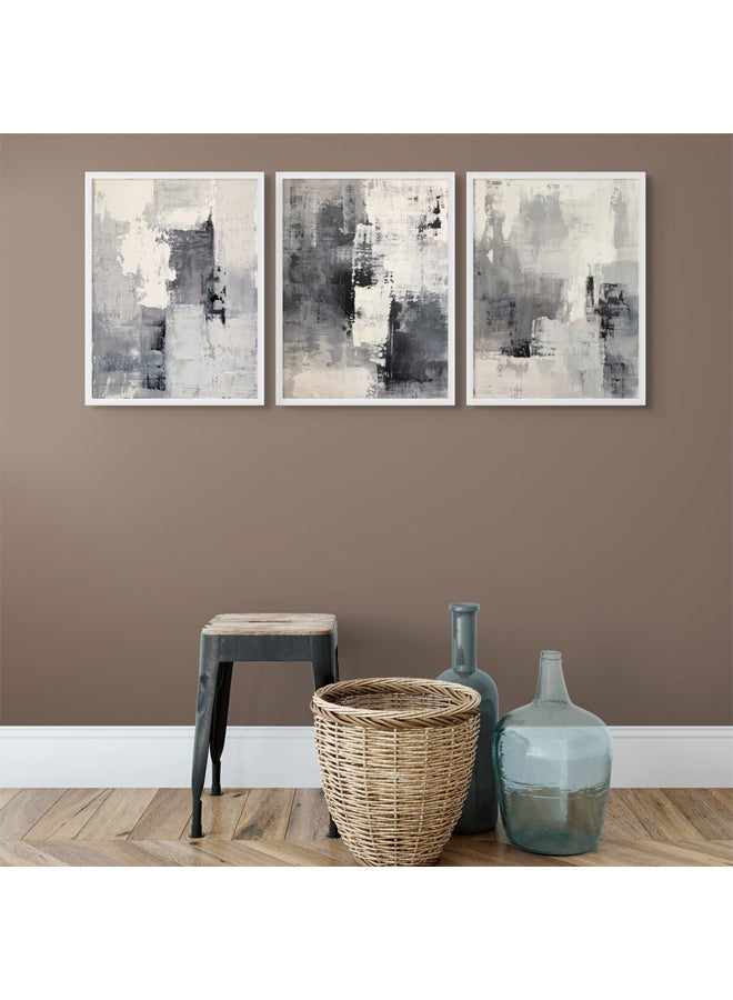 Art Decor Art Decor Framed Fine Art Set of 3 Abstract Vibrant Modern Print Wall Art Abstract Portrait Wall Décor for Gifting Bedroom Office Living Room and Home and Home Décor  - Image 2