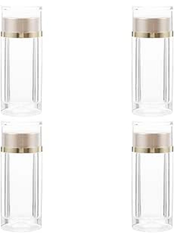 10ml Double Cap Plastic Sample Vials 4 Pack Travel Containers for Liquids - Image 1