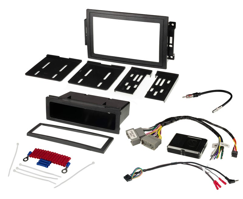 Scosche CR0507CS Double DIN Radio Install Dash Kit Compatible with Select 2004-08 Chrysler, Dodge and Jeep Vehicles - Complete Car Stereo Installation Interface Kit - See Vehicle Fit Guide in Images - Image 1