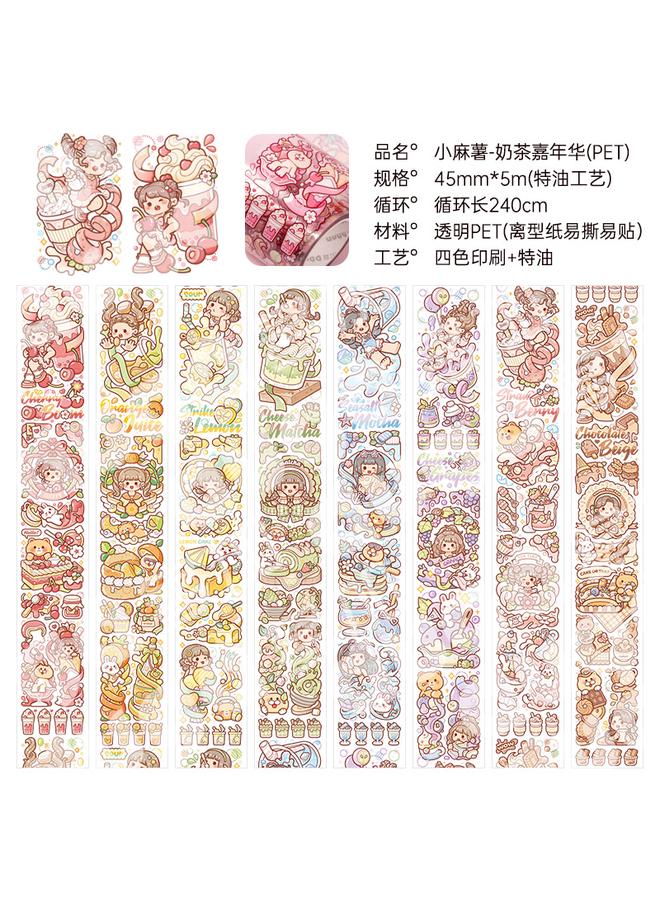 Bluejw New Small Potato Hand Account Tape New 24 Solar Terms World Hand Account And Paper Account Sub-packaging Suit  - Image 1