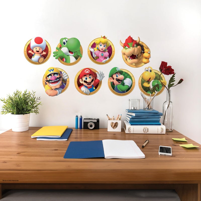 RoomMates RMK5224SCS Super Mario Character Peel and Stick Wall Decals, Yellow, Green, red - Image 5