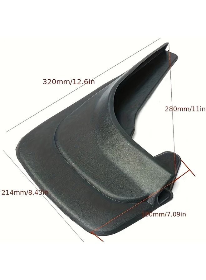 Black Mudguard Universal Car Body Protection Splash Guard Flared Mud Flap - Image 4
