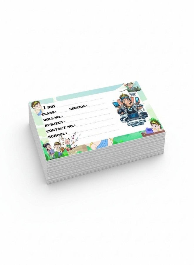AanyaCentric 36 nos Kids Name Sticker | 4 x 2 inch | Self Fill in Sticky Labels for Notebook Register Copy - Image 1