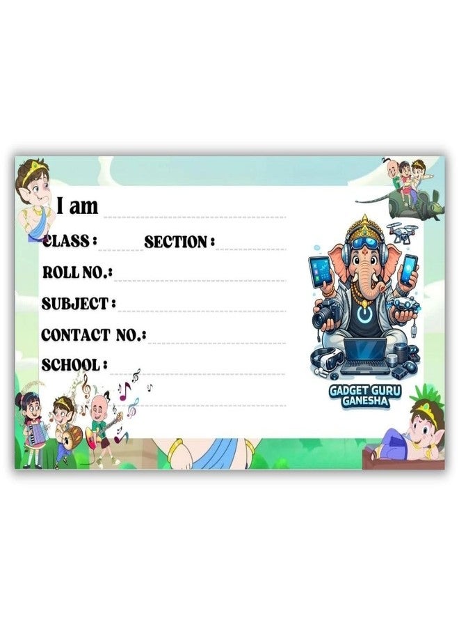 AanyaCentric 36 nos Kids Name Sticker | 4 x 2 inch | Self Fill in Sticky Labels for Notebook Register Copy - Image 4