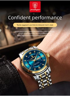 POEDAGAR Waterproof Luminous Men's Watch Quartz-Case 41mm  - Image 2