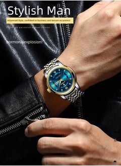 POEDAGAR Waterproof Luminous Men's Watch Quartz-Case 41mm  - Image 4