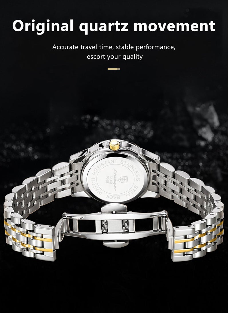 پوداجار ساعة رجالية مضيئة مقاومة للماء بهيكل كوارتز 41 ملم - Image 5