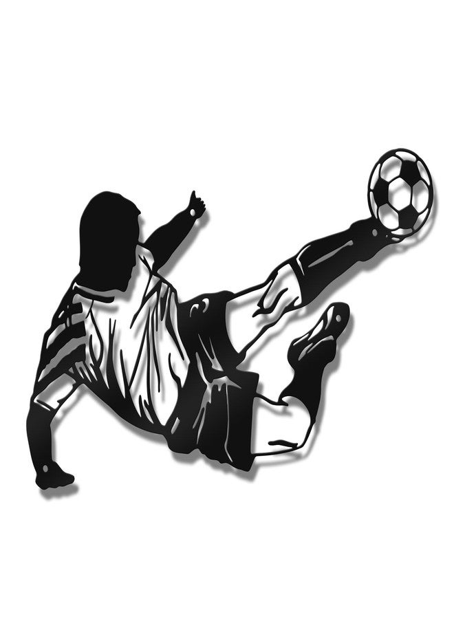 Paquesta Soccer Wall Decor Metal Soccer Wall Art Gifts for Boys Men Soccer Room Decor for Boys Room - Image 1