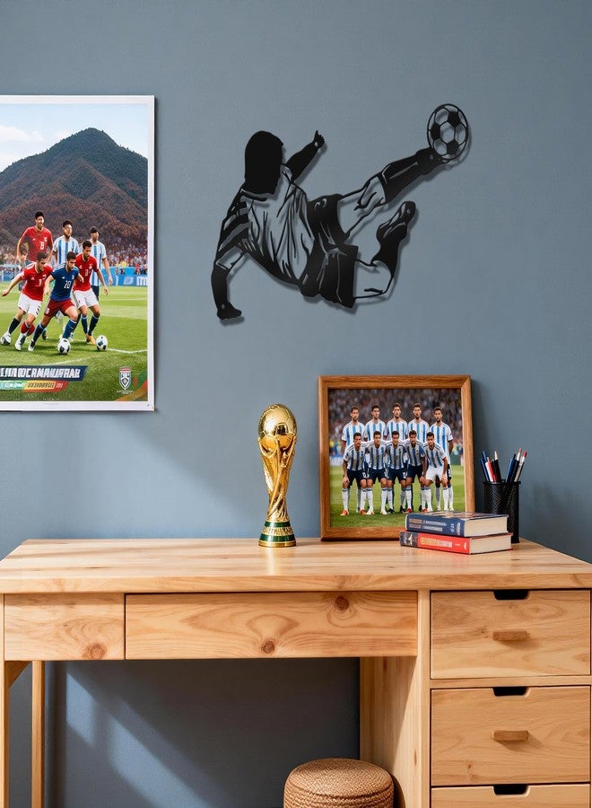 Paquesta Soccer Wall Decor Metal Soccer Wall Art Gifts for Boys Men Soccer Room Decor for Boys Room - Image 5