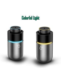 Arabest Car Diffuser 200Ml Usb Quiet Car Humidifier Cool Mist Humidifiers With 7 Color Leds Night Light Mini Portable Aromatherapy Diffuser Essential Oil Diffuser For Car Home Office Bedroom Gray  - Image 3