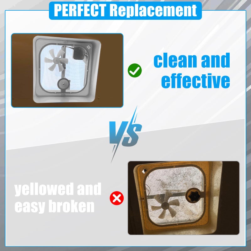 Zejoot Roof Vent Frame Screen Replacement BVC0573-31 13.5"X13.5" Compatible with Ventadome Roof Vent V2092,V2094, V2110,V2119,V2310,V2392, Birch White - Image 5