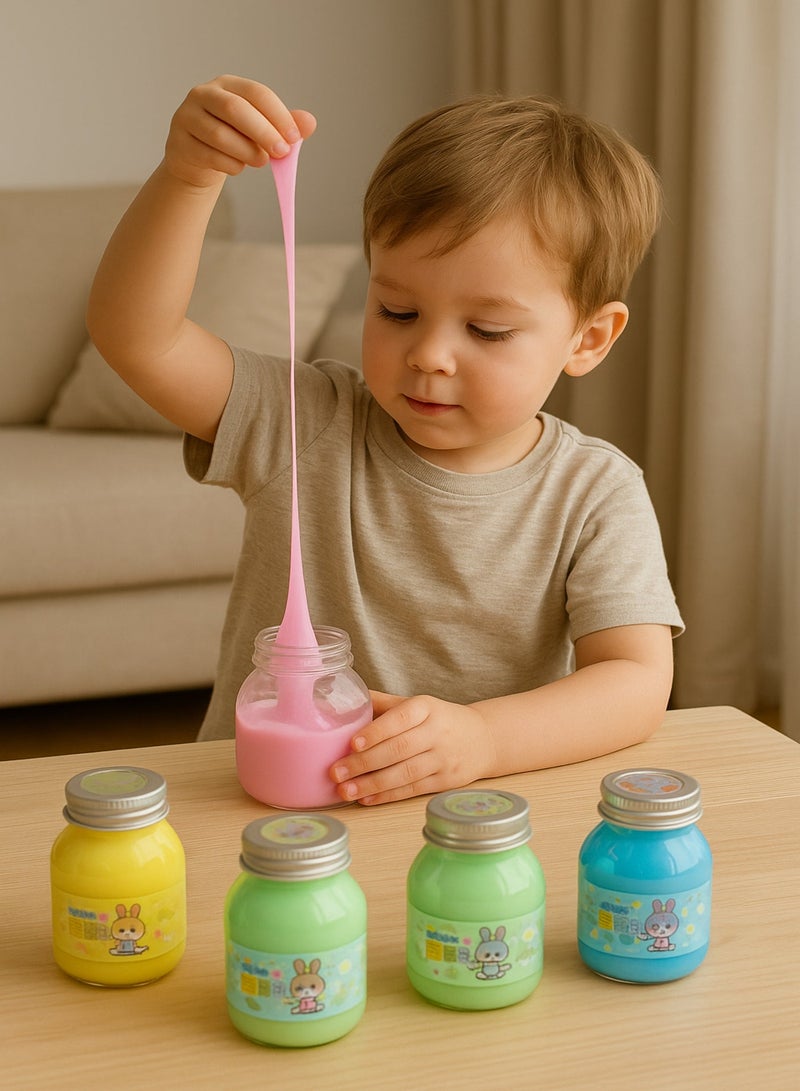 Rally Galaxy Colors Crystal Clay Slime Set of 4 - Image 1