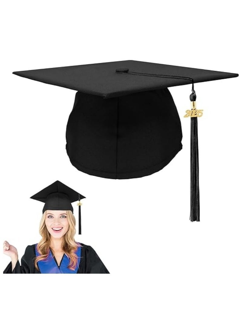 Unisex Adult Graduation Cap with 2025 Tassel,High School and Bachelor Graduation Party,Graduation Ceremony Hat Party Ceremony - Image 1