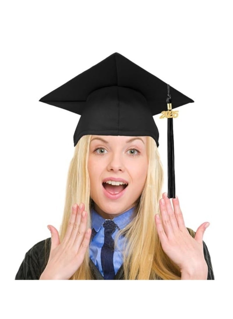 Unisex Adult Graduation Cap with 2025 Tassel,High School and Bachelor Graduation Party,Graduation Ceremony Hat Party Ceremony - Image 2