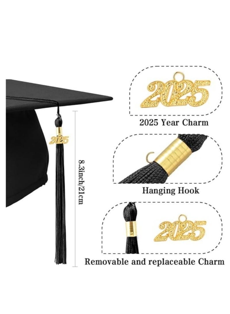 Unisex Adult Graduation Cap with 2025 Tassel,High School and Bachelor Graduation Party,Graduation Ceremony Hat Party Ceremony - Image 4