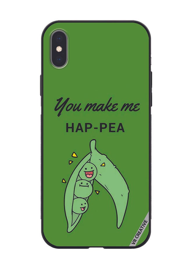 VR CREATIVE Protective Case Cover For Apple iPhone XS Max You Make Me Happy Design Multicolour - Image 1