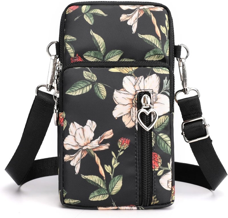 JANKS Small Crossbody Bag for Women - Mini Phone Purses with Crossbody Strap and Wallet - Nylon Arm Bag - Image 1