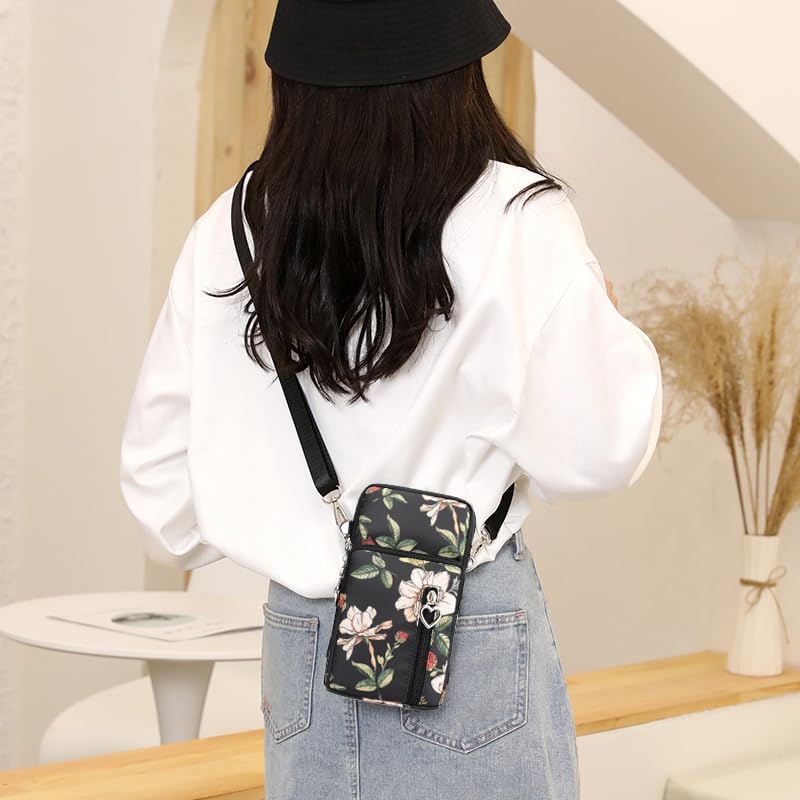 JANKS Small Crossbody Bag for Women - Mini Phone Purses with Crossbody Strap and Wallet - Nylon Arm Bag - Image 5