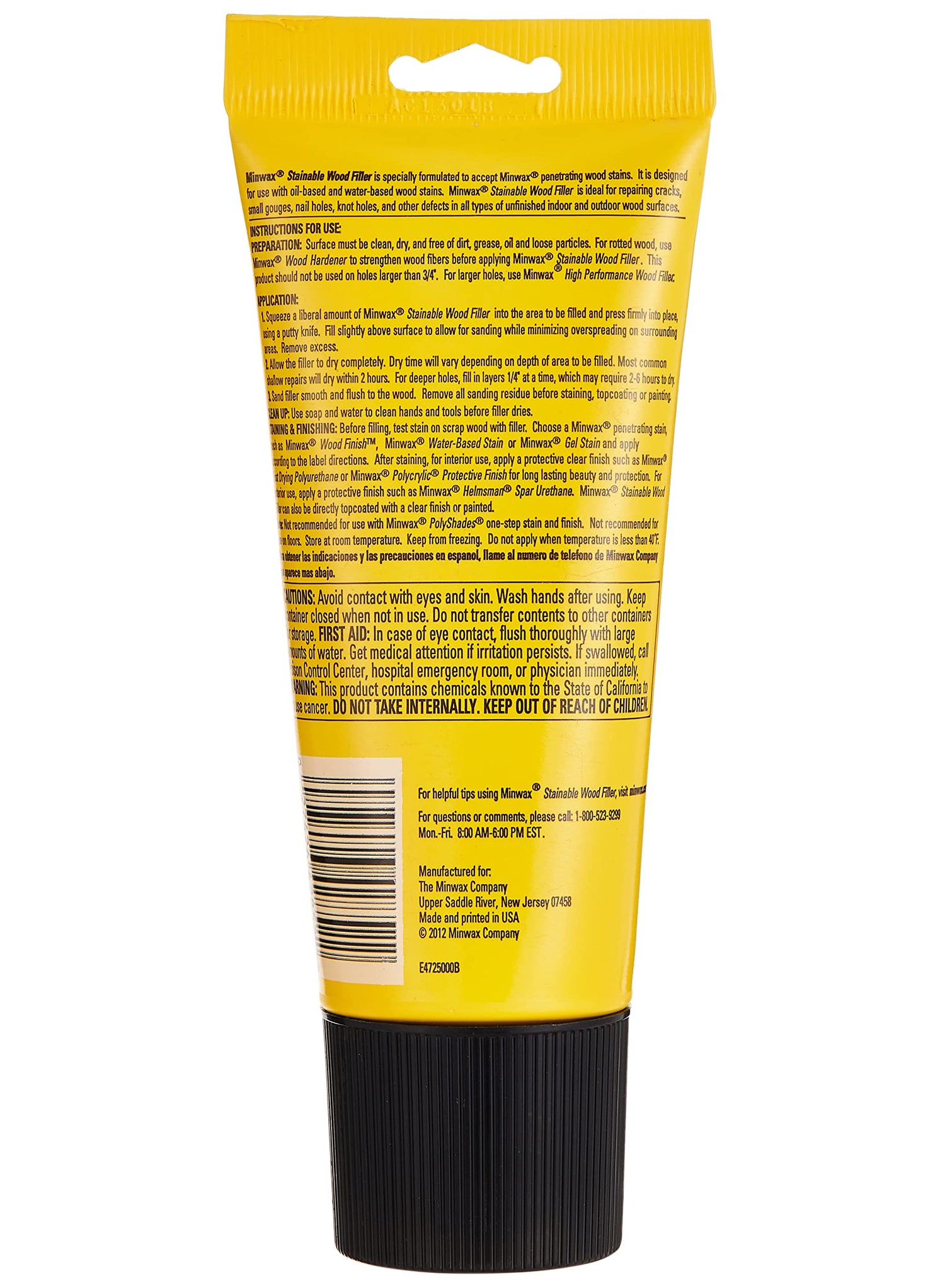 Minwax 6 oz Minwax 42852 Natural Stainable Wood Filler Interior/Exterior Wood Filler  - Image 2