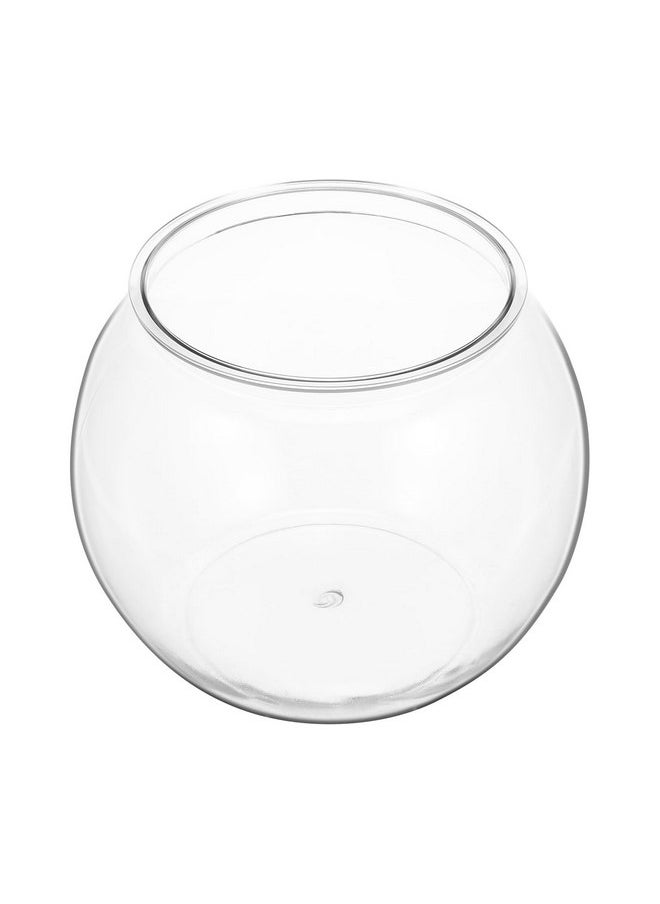 POPETPOP - POPETPOP Transparent Round Fish Tank - Fish Bowls for Betta Fish, Round Terrariums Bowl, Goldfish Tank for Home Office Desktop Decoration (PET, Drop-Resistant) - Image 1