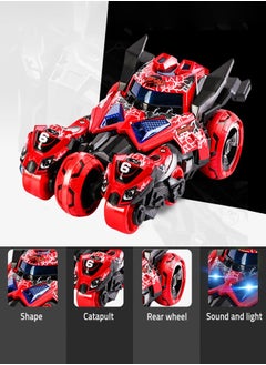 BELLSBERRY Three-in-one ejection chariot pull-back alloy car with light and music toy  - Image 4