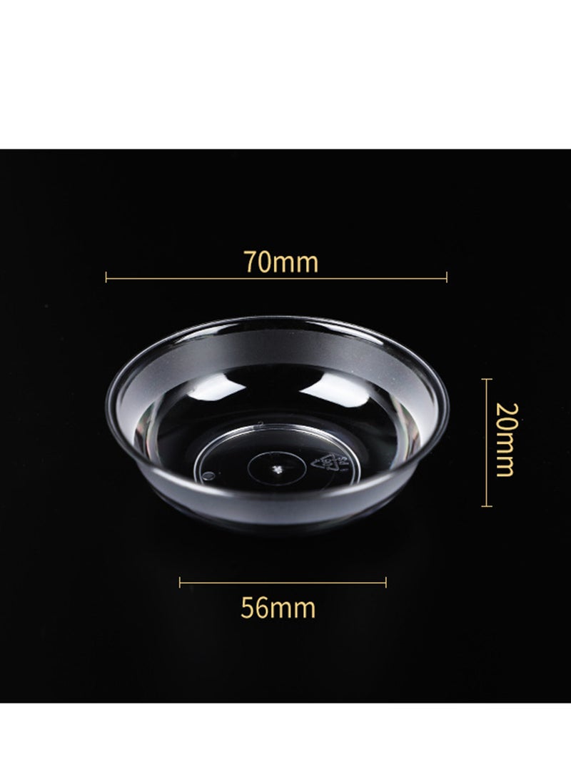 Splendors 100 Pcs Thickened Disposable Dipping Dishes Mini Disposable Dipping Sauce Dishes  - Image 3