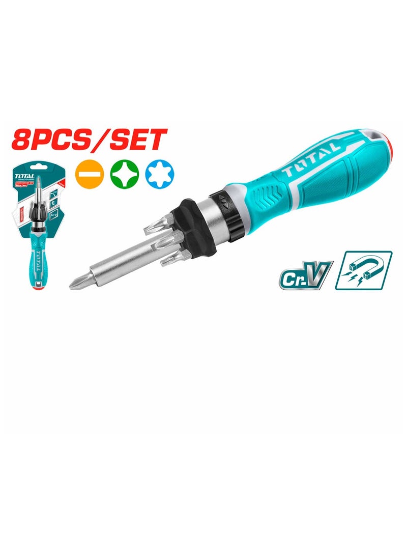 توتال TOTAL طقم مفك 8 قطع TACSD30086  - Image 3