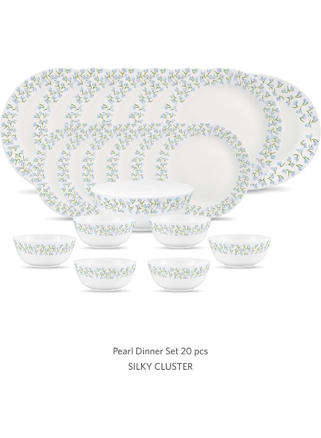 La Opala Diva Pearl Dinner Set 20 Pcs Silky Cluster - Image 2