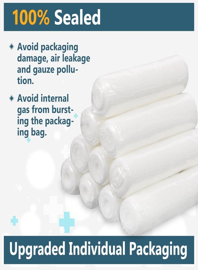 YesBes 32 Pack Gauze Rolls, 4 in x 4.1 Yards, Premium Gauze Wrap Roll for Wounds, Bandage Wrap Rolled Gauzes, Mummy Wraps, Individually Wrapped - Image 4