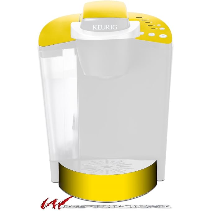 Decal Style Vinyl Skin compatible with Keurig K40 Elite Coffee Makers Solids Collection Yellow (COFFEE MAKER NOT INCLUDED)
