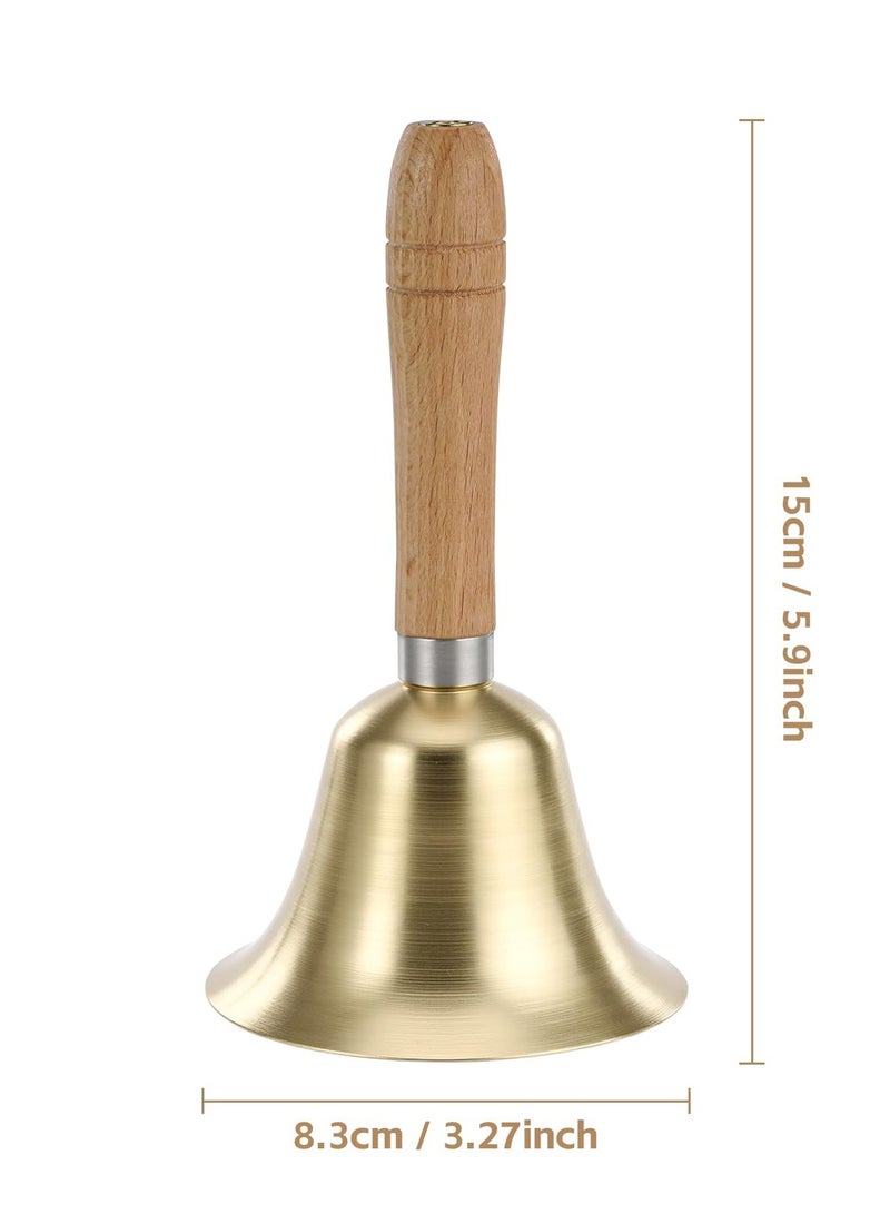 Generic Super Loud Hand Bell - Solid Brass Call Bell for Elderly at Home, Wedding, Animal Training, Office, Dinner, Meditation, Musical Teaching and Service - Image 2