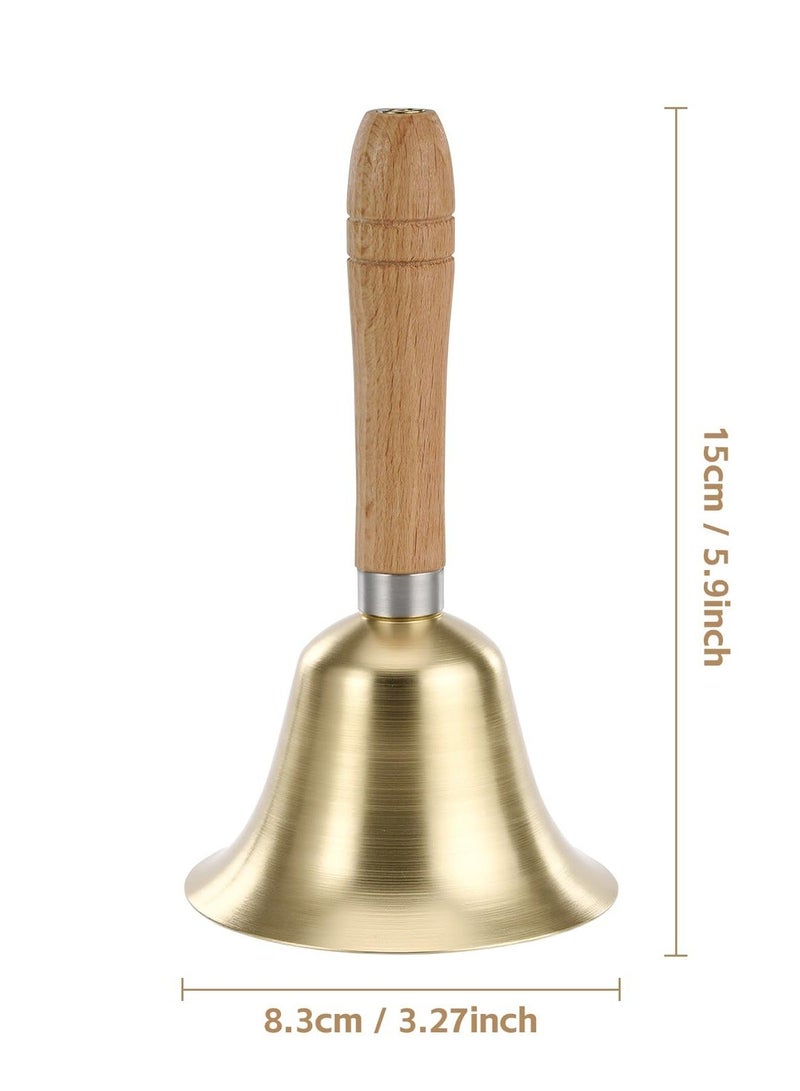 Super Loud Hand Bell - Solid Brass Call Bell for Elderly at Home, Wedding, Animal Training, Office, Dinner, Meditation, Musical Teaching and Service - Image 2