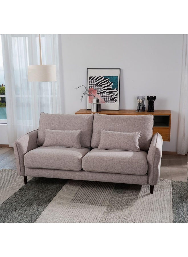 Comfynest Comfynest Armstrong 3Seater Fabric Sofa With 2Year Warranty 196X92X90Cm Grey - Image 1