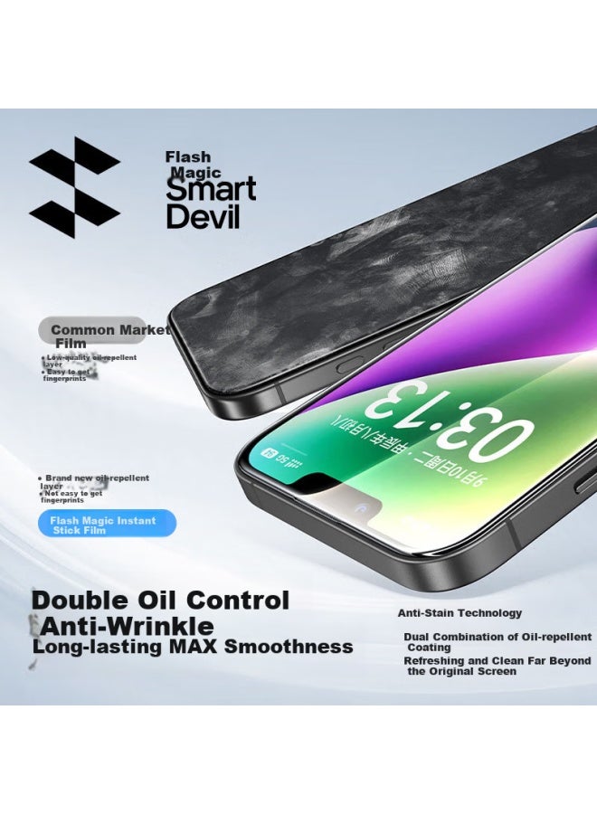 Smartdevil Apple 13/14 Tempered Glass Screen Protector For Iphone 13/14, 16e Hd 13pro Anti-explosion Anti-drop Anti-fingerprint Smooth Touch Earpiece Dustproof 2-pack - Image 5