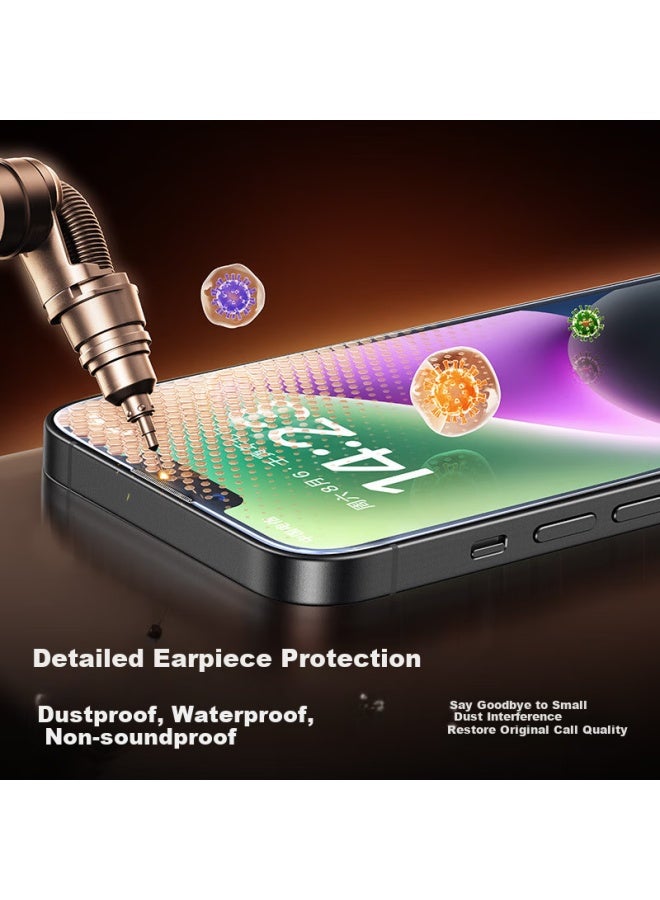 Smartdevil Apple 13/14 Tempered Glass Screen Protector For Iphone 13/14, 16e Hd 13pro Anti-explosion Anti-drop Anti-fingerprint Smooth Touch Earpiece Dustproof 2-pack - Image 2