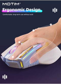 Motim Wired Gaming Mouse, USB Computer Mouse with RGB Backlit, 12800 DPI Optical Sensor, Ergonomic Gamer Mouse with 9 Programmable Buttons Gaming Mice for Windows/PC/Mac/Laptop Gamer/Office/Work  - Image 2
