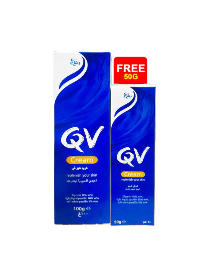 Ego Qv Soothing Moisturising Cream, 100G + 50G Free