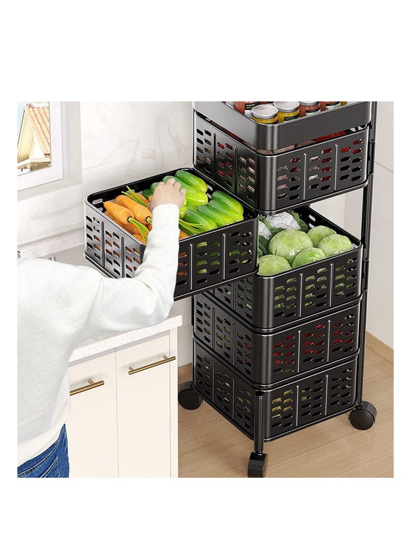 Metal turbo, 5 round, large square, anti-rust, 360 degree rotation, new shape - Image 1