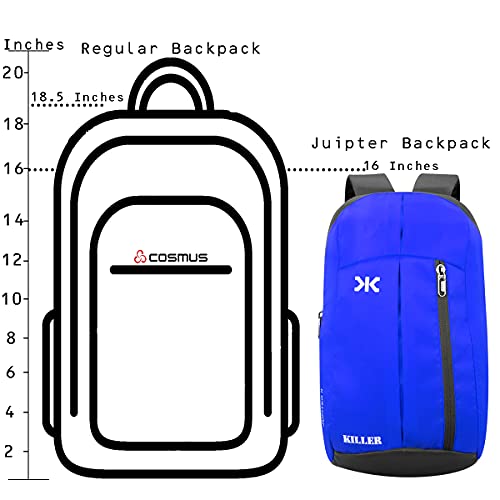 KILLER Jupiter Small Outdoor Mini Standard Backpack 12L Daypack (Royal Blue) - Image 3