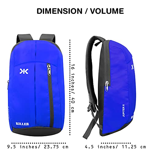 KILLER Jupiter Small Outdoor Mini Standard Backpack 12L Daypack (Royal Blue) - Image 4