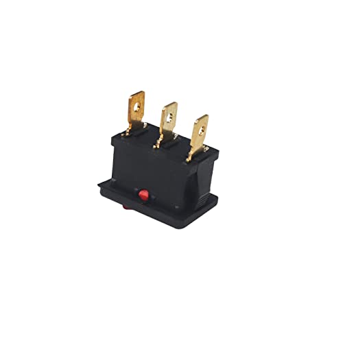 Electronicspices Electronic Spices 5 Pcs Made In India 3 Pin on/off/on Rocker Switch, 6A 250V Terminal Spdt Rocker Switch on off on - Image 3