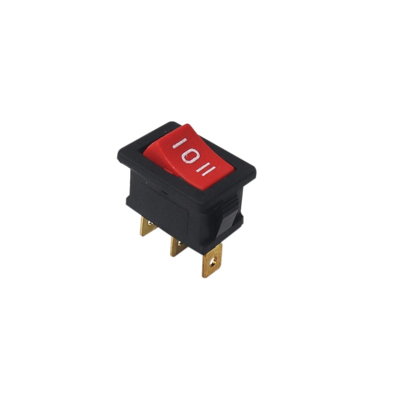 Electronicspices Electronic Spices 5 Pcs Made In India 3 Pin on/off/on Rocker Switch, 6A 250V Terminal Spdt Rocker Switch on off on - Image 5
